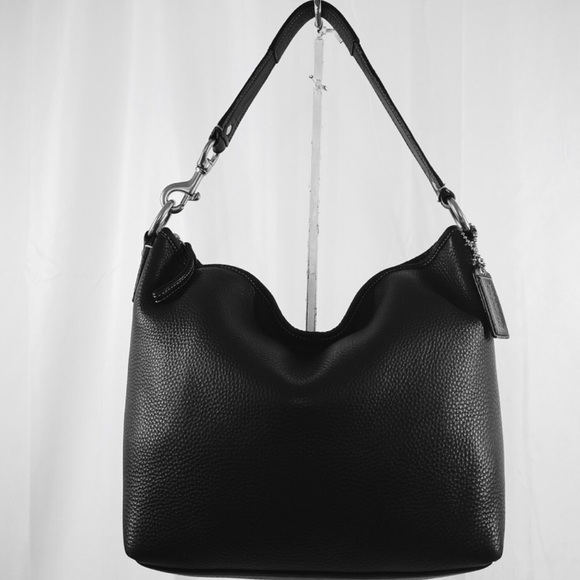 Coach Bags Rare Coach Sarah Black Pebble Leather Hobo Shoulder Bag